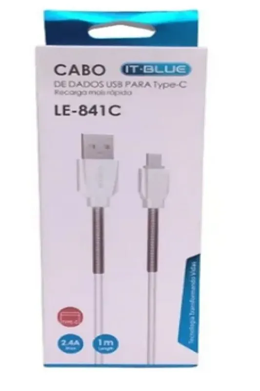Cabo Celular Usb Dados 2.0 Tipo C Mola Reforçado