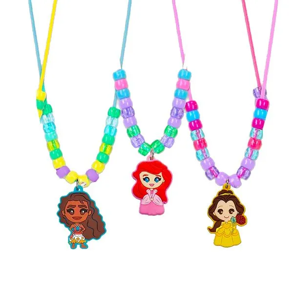 Kit Colar - Faça Pulseira Com Pingente - Princesas - Disney - Toyng
