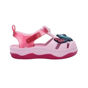 Sandália Bebê meninas Stitch Mini Melissa Rosa 17/18 / Rosa