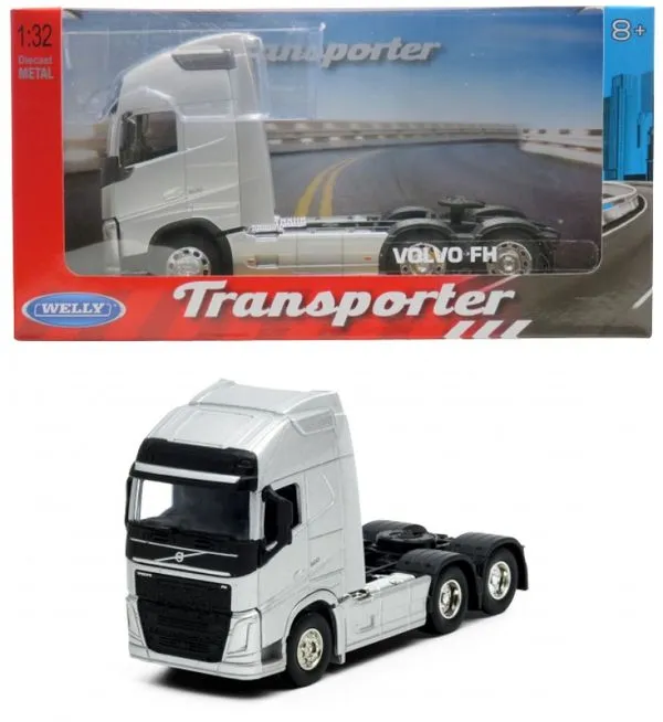 Caminhão Volvo FH 500 6x4 - Cavalo - Transporter - 1/32 - Welly