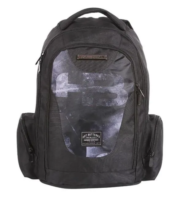 Mochila Costas Escolar Hot Buttered - Preta - Dermiwil