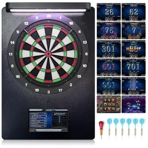 Jogo de Dardos Eletrônico, 6 Dardos, 336 Modos de Jogo e 300 Variações de Pontuação com Alvo de Nylon Clássico para até 4 Jogadores, Willdarts