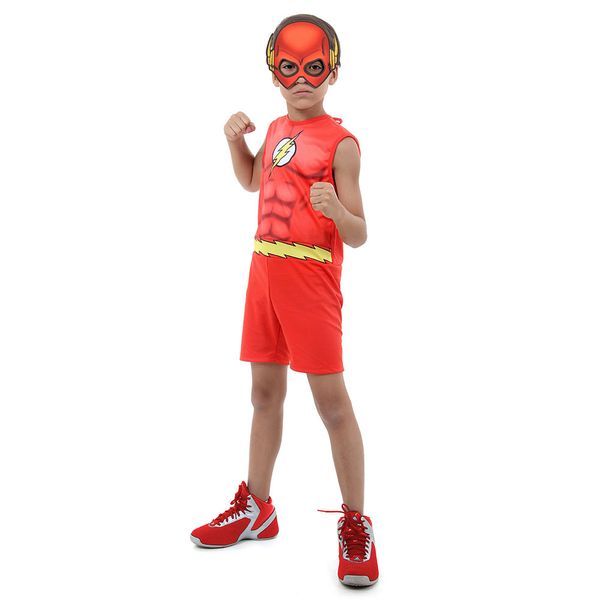 Fantasia Infantil Pop - DC Comics - Liga da Justiça - Flash - Regata - Sulamericana - M