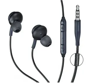 Fone de Ouvido com Fio Nylon Magnético de Metal Super Bass