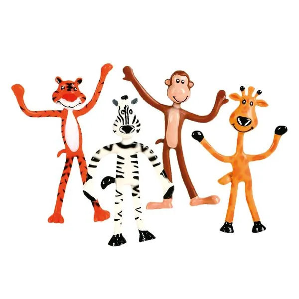 Figura Flexível - Animais da Selva - Modelos Sortidos - Toyng