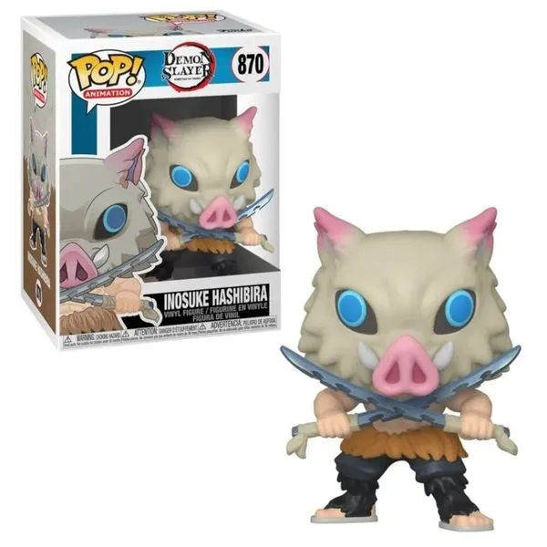 Funko Pop Animation Demon Slayer Inosuke Hashibira #870 Figura Colecionável