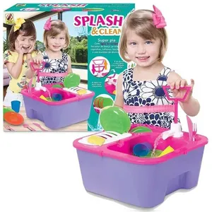 Brinquedo Pia Lava louças Infantil Splash e Clean