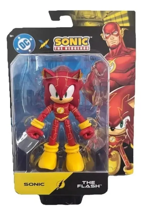 Sonic e DC Liga da Justiça - Boneco Articulado Sonic The Flash 12cm – Sunny