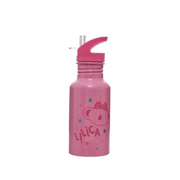 Garrafa de Alumínio Pacific Lilica Ripilica Super Star Rosa Único