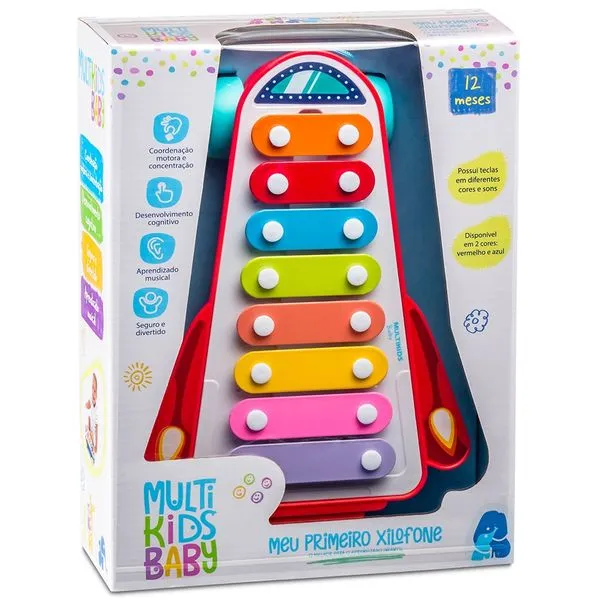 Brinquedo Musical Infantil - Meu Primeiro Xilofone - Multikids Baby