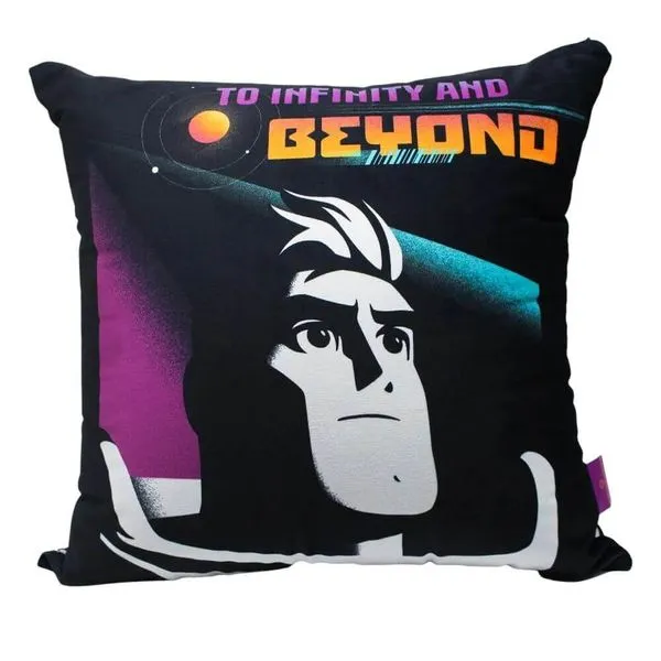 Almofada Fibra Veludo 40X40Cm Lightyear To Infinity And Beyond - Zona Criativa