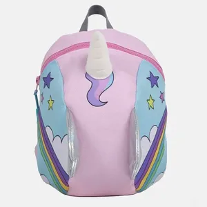 Mochila Com Guia Infanti Unicórnio Rosa Único