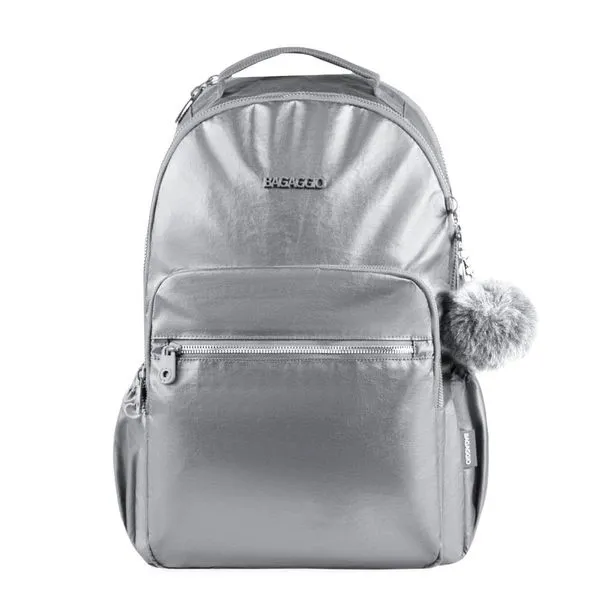 Mochila Feminina Perolada 23J Prata U / Prata