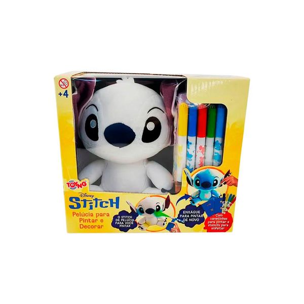 Pelúcia Stitch Disney 18 Cm Pintar e Decorar -  Lavável Reutilizável – Toyng