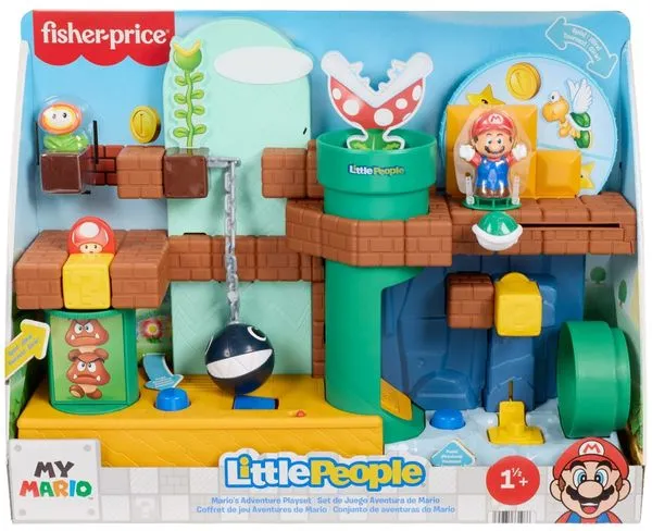 Conjunto de Aventuras do Mario - My Mario - Little People - Fisher Price - Mattel