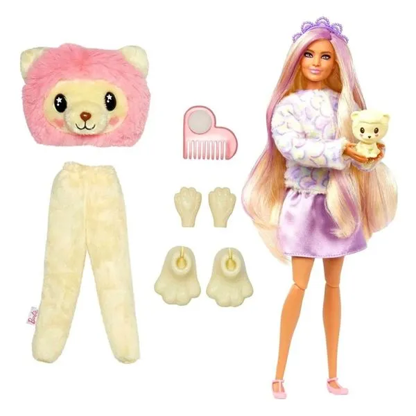 Boneca Barbie Cutie Reveal C/ Fantasia de Leão e Pet - Mattel