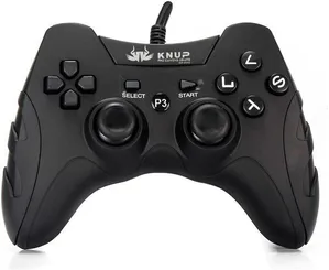 Controle Joystick Knup Compatível Com Pc E Ps3 (Preto)