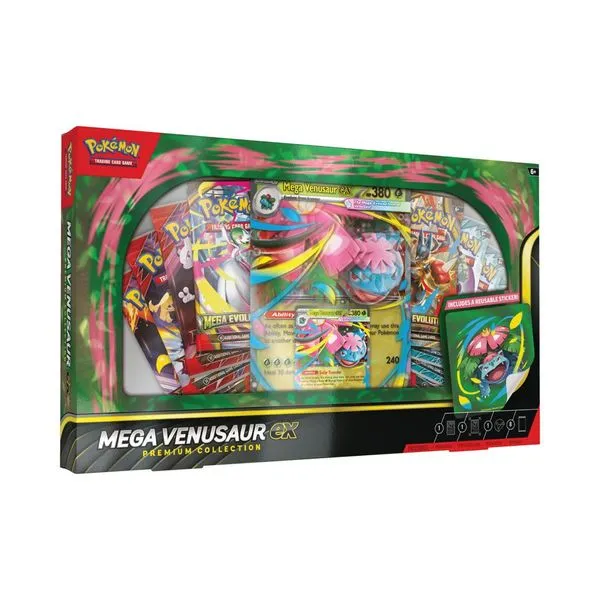 Jogo De Cartas - Pokémon TCG - Mega Venusaur Ex - Premium Collection - Inglês - Galápagos