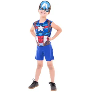 Fantasia de Carnaval - Infantil - Disney - Marvel - Capitão América - Regina Festas - M