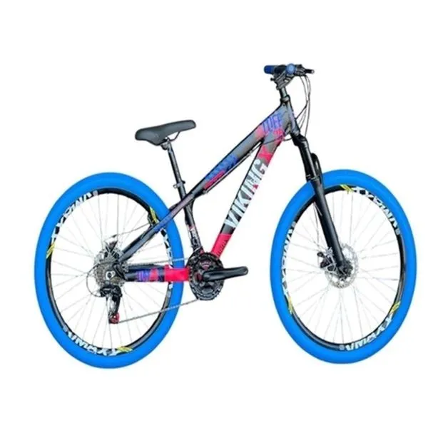 Viking Preto Rosa Tuff25/30 Do Grau Cambio Shimano Rodas Vmaxx Pneu Azul