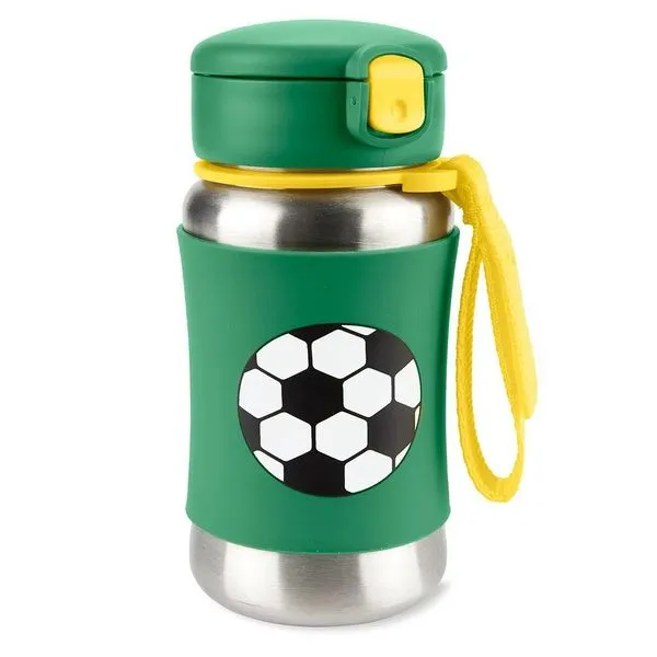 Garrafa Térmica de Inox Skip Hop Spark Style Futebol Verde Único