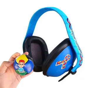 Abafador sons Super Autistas Azul 12 DB arco Azul + Quebra-cabeça bola Emoções
