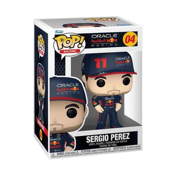 Boneco Funko - Pop! - Racing Oracle - Red Bull - Sergio Perez - Candide