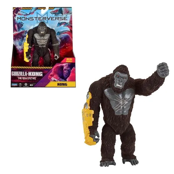 Boneco Kong 15cm Monsterverse Godzilla x Kong O Novo Império Sunny Brinquedos