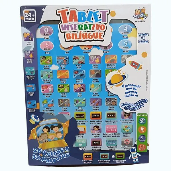 Tablet interativo Bilingue - Toy king