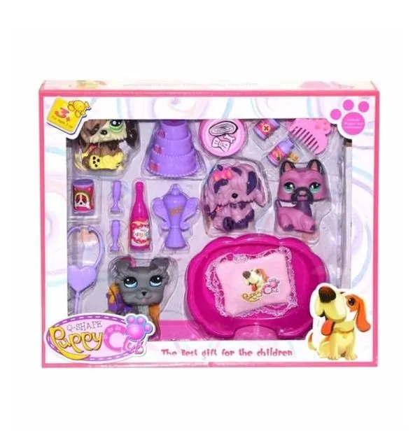 Kit Infantil Cachorrinhos PUPPY CLUB 16 Peças PET SHOP 190895C