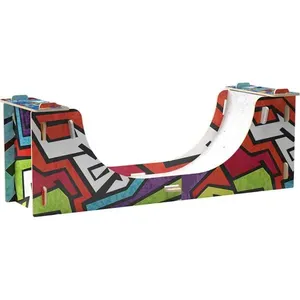 Rampa Skate de Dedo - Skate Park Rampa Half Pipe - Brincadeira de Criança