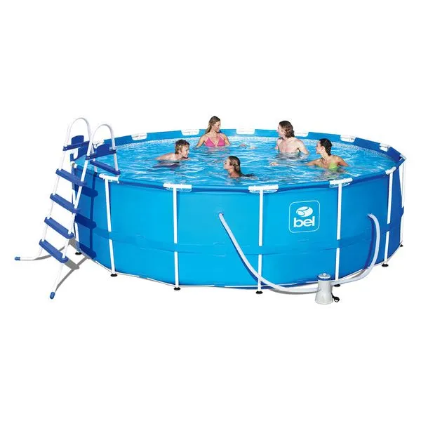 Piscina de Armação 16.000 Litros + Cobertura + Lona + Escada + Filtro 127V Bel 16.000 Litros