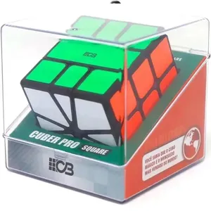 Cubo Mágico Cuber Pro Square Preto Cuber Brasil