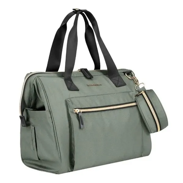BOLSA MATERNIDADE LUXO MAXI ARMY GREEN (VERDE) - KIKKA BOO