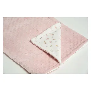Cobertor Hug Fleece Dots Fun Linha Made Of Magic Rosa Único
