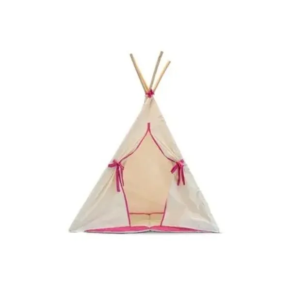 Cabana Casinha Infantil Toca Tenda Barraca de Algodão Rosa