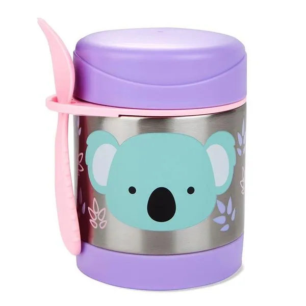 Pote Térmico Com Talher Zoo Koala Skip Hop Rosa Único