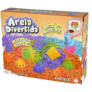 Areia Divertida de Modelar Castelo 300g com Acessórios DM Toys DMT6640