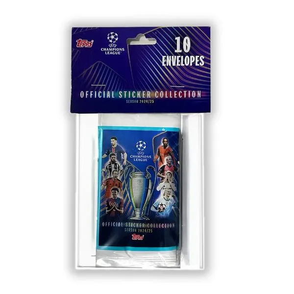 Envelope de Figurinhas - UEFA Champions League 2024/2025 - 10 Unidades - Topps