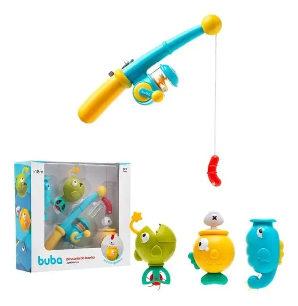 Brinquedo Pescaria de Banho 3 Peixinhos Buba - 19611