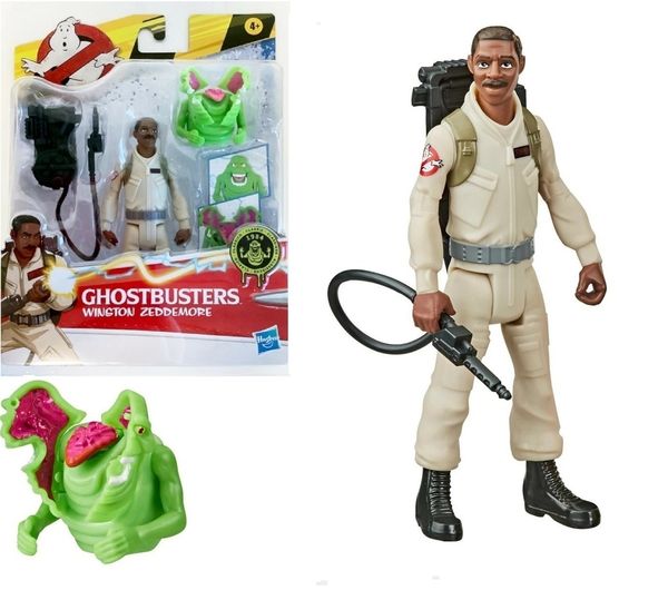 Winston Zeddemore + Geléia (Slimer) - 2 Figuras de Ação Caça-Fantasmas Hasbro Ghostbusters F0071 - (cópia)