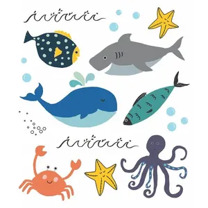 Tatuagem Temporária Infantil - Fundo do Mar - Tatufun