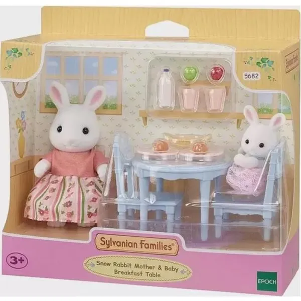 Mesa Café da Manhã Mamãe e Bebê Coelhos de Neve Epoch 5682