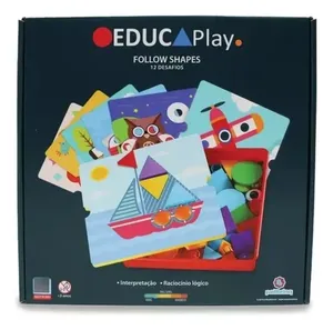 Brinquedo Follow Shapes Desenhos e Formas Polibrinq BM053