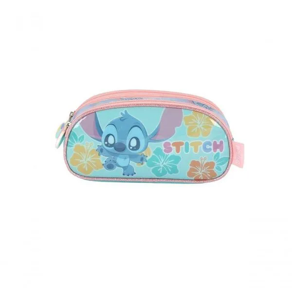 Estojo Stitch Turquesa - Unico Verde