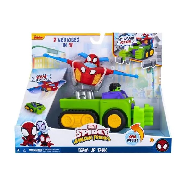 Carrinho Tanque 2 em 1 do Hulk com Spidey Sunny 3059