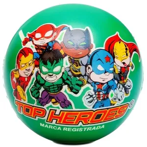 Bola Infantil Top Heroes Huk Verde Vinil Unidade