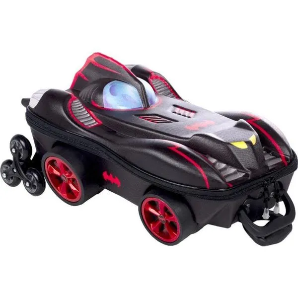 Mochila de Rodinhas 3D Maxtoy Batman Chrome Wheels Preto Único