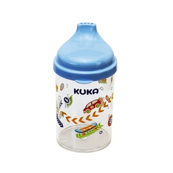 Copo De Cristal Antivazamento 200ml Azul -Kuka