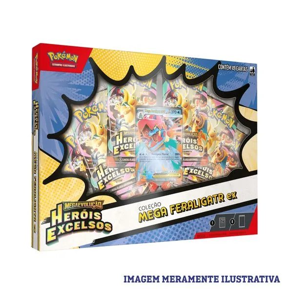 Box Pokémon ME02.5 Coleção Mega Feraligatr EX